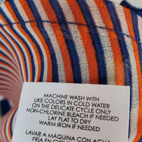 CAbi SZ XS Hola Collection Amour Hearts Blue Button Down Dress #5370 - Picture 7 of 8